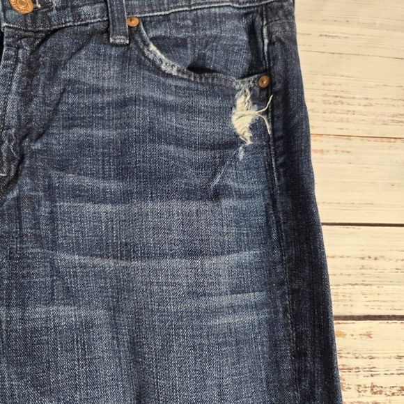 7 FOR ALL MANKIND Distressed Roxanne Jeans sz 31 - Picture 7 of 10